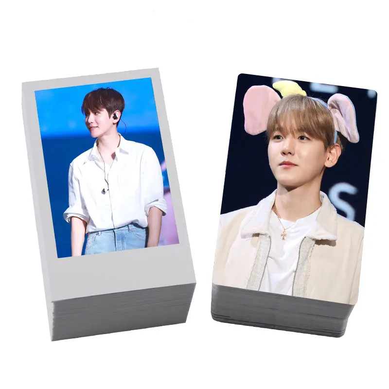 

Series4 Baek-Hyun Byun BaekHyun Photo Mini Card Wallet Lomo Card Fans Collection Gift
