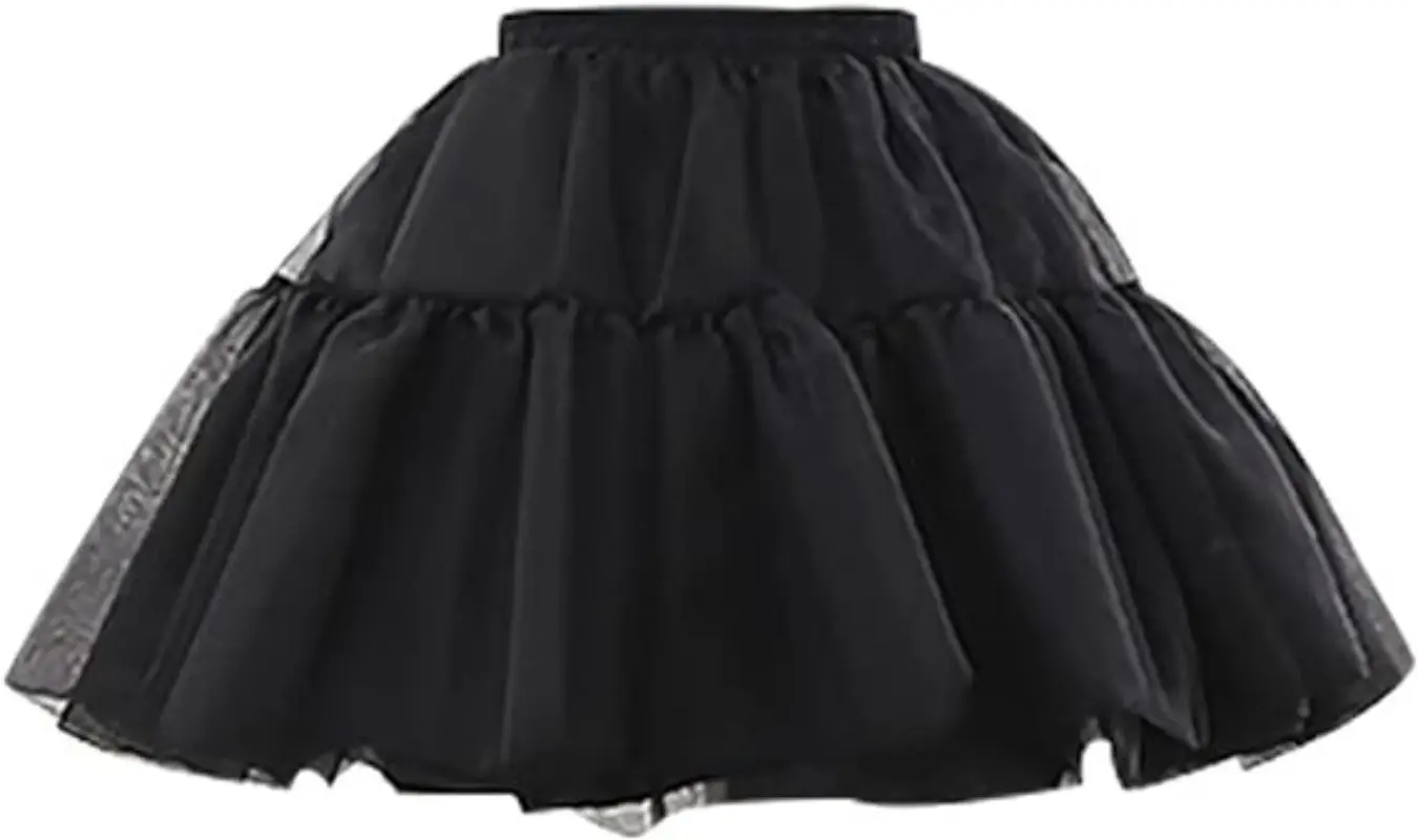 

The New Popular Sissy Gothic Satin Veil Elastic Waistband and Fluffy Short Skirt Are Custom-made in Multiple Colors for Adults