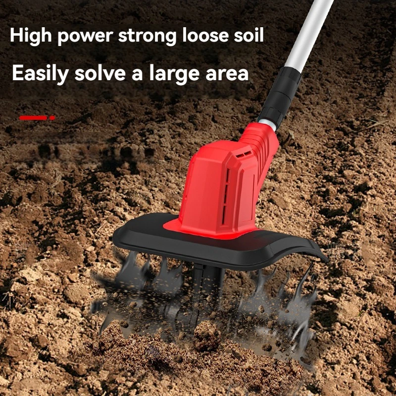 21V Lithium Battery Micro Tillage Machine 25500r/min Portable Small Charging Soil Loosening And Cultivation for Farmland