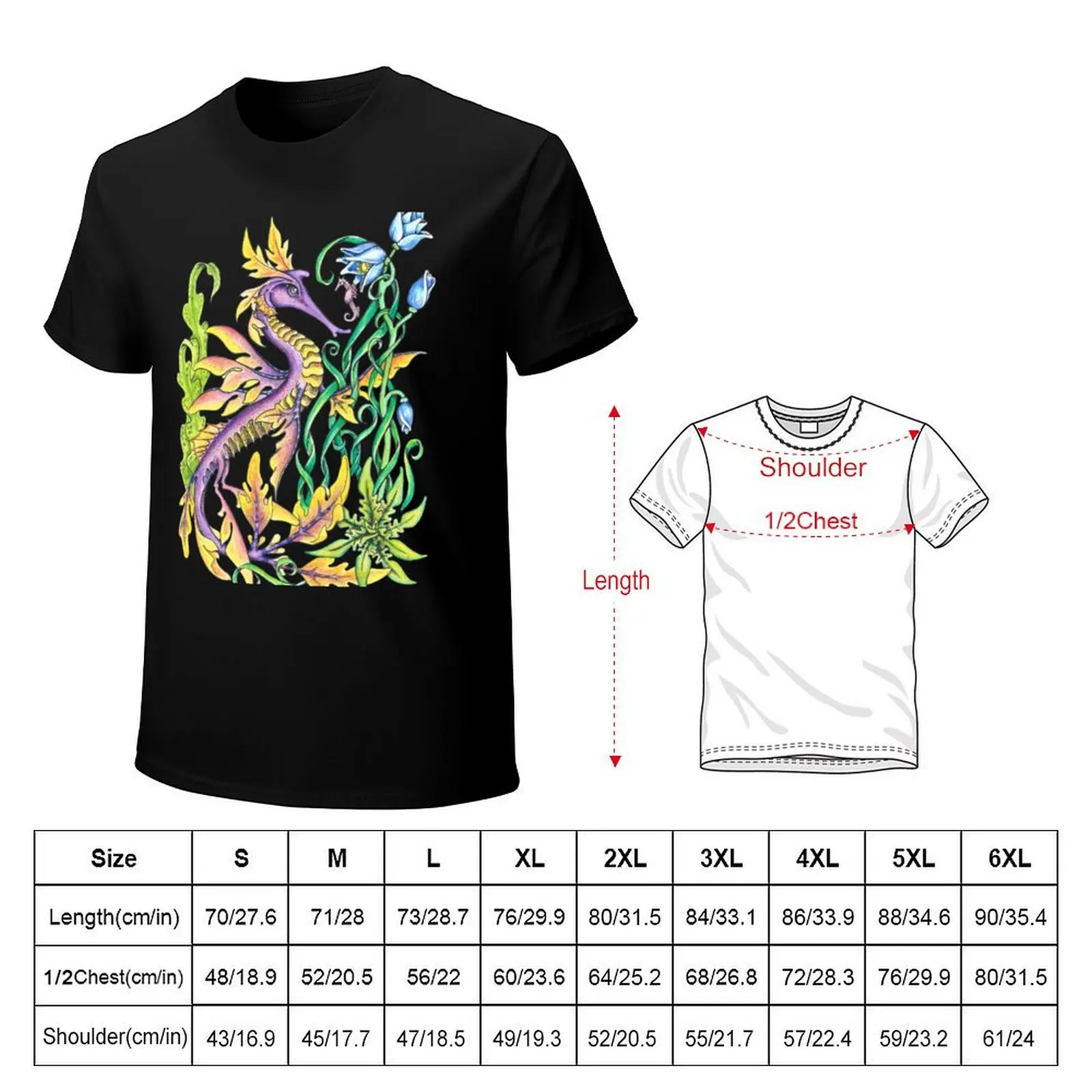 Seahorse T-Shirt Quick Dry Sports Short Sleeve Tee