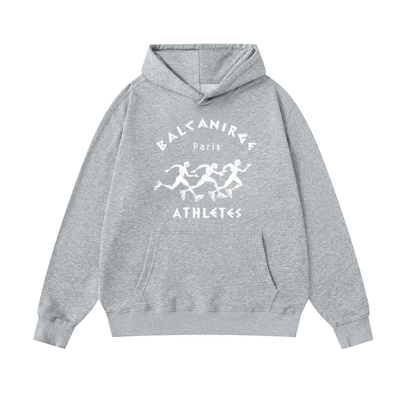 

2024 Autumn and Winter Fashion Trend New Cotton Printed Hoodie Men's and Women's Fashion Brand Casual Sports Loose Hoodie Hoodie