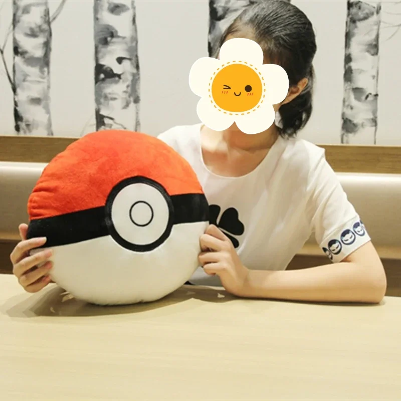 Pokemon Poke Ball Pillow Sofa Soft Cushion Room Decoration Anime Doll Model Office Nap Pillow Children's Toy Birthday Gift