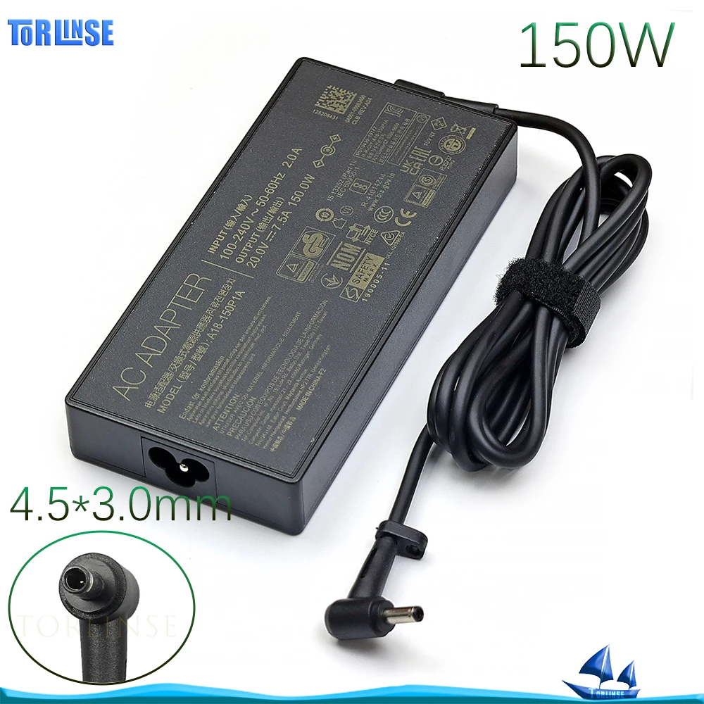 150W 20V 7.5A Laptop Charger For MSI GL66 GL76 GF66 GF76 15M Crosshair 15 17 Sword 15 17 MS-1561 MS-1562 A18-150P1A Power Supply