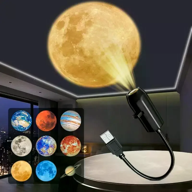 

3/6/10 Planet Projection USB Projection Ceiling Atmosphere Night Light For Walls Ceilings Bedroom Living Room