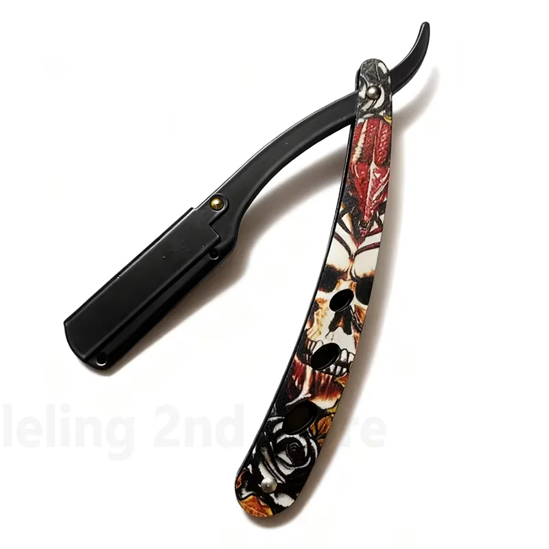 Men Professional Barber Razor Manual Shaver Straight Edge Stainless Steel Shaver Folding Shaving Shave
