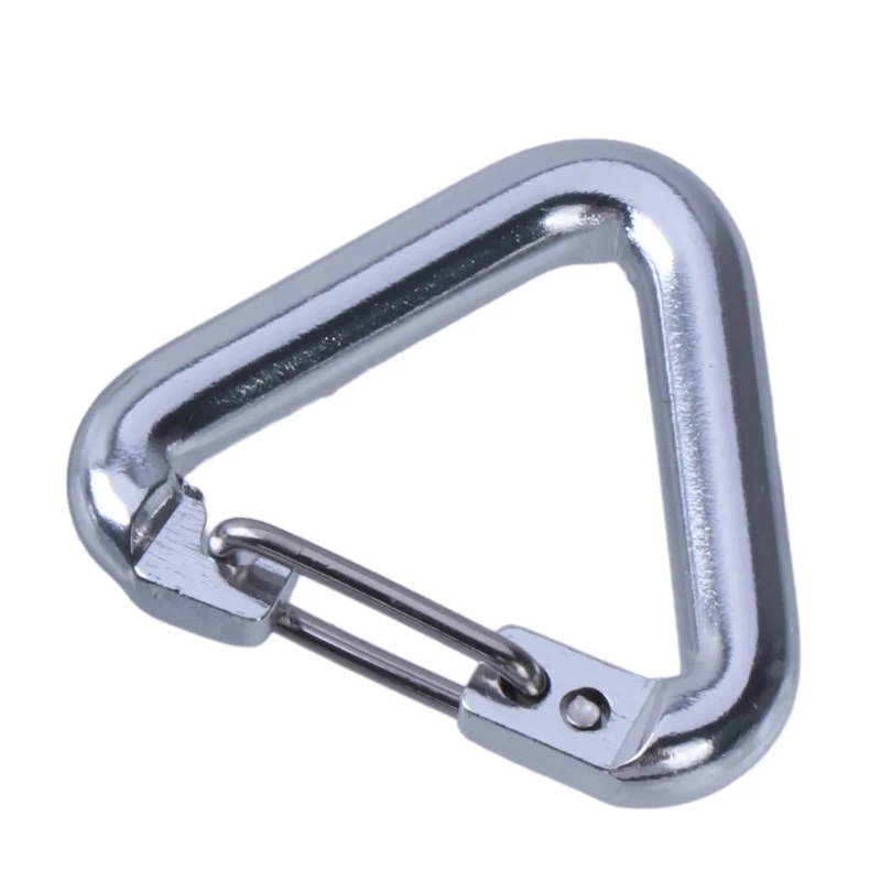 Aluminum Alloys Locking Triangular Carabiner for Camping Fishing Hikings Travel