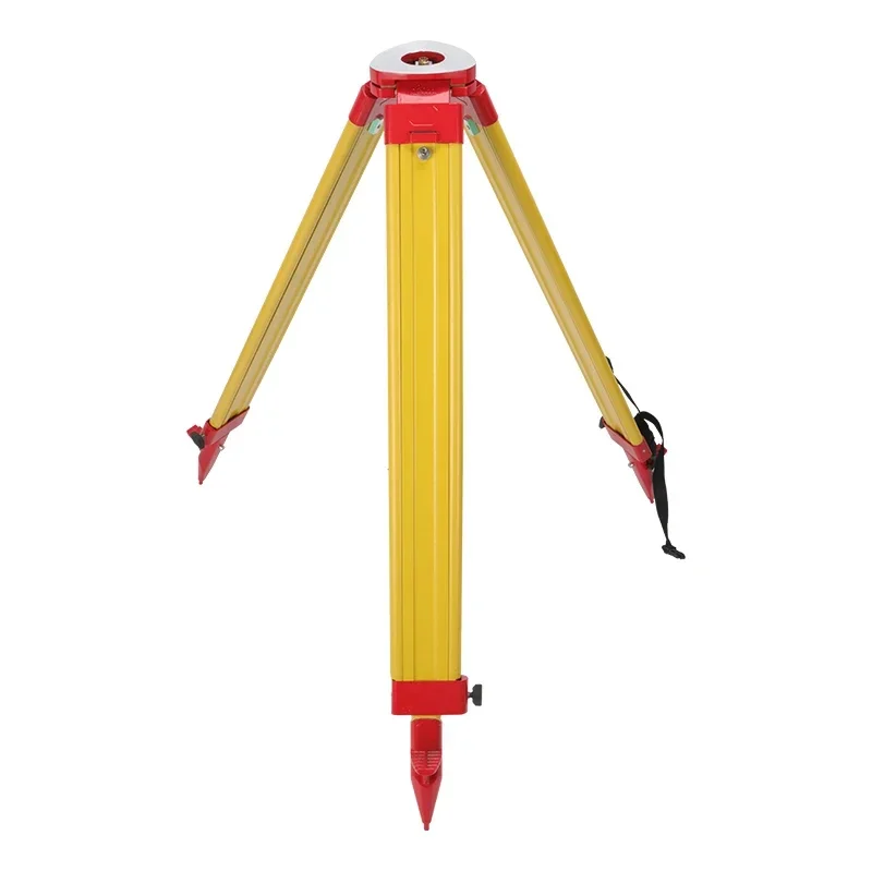 Wooden Tripod Total Station RTK Survey Bracket with Self-locking Fastening