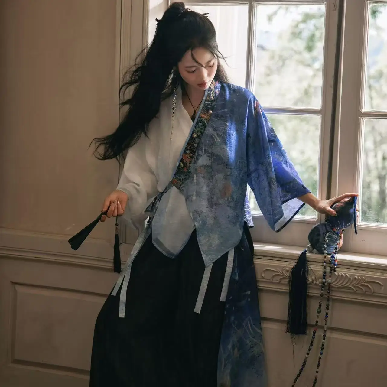 Unisex Chinese Style Embroidery Set Loose Fit Shirt Pants Y2K Streetwear Casual Outfit 2026