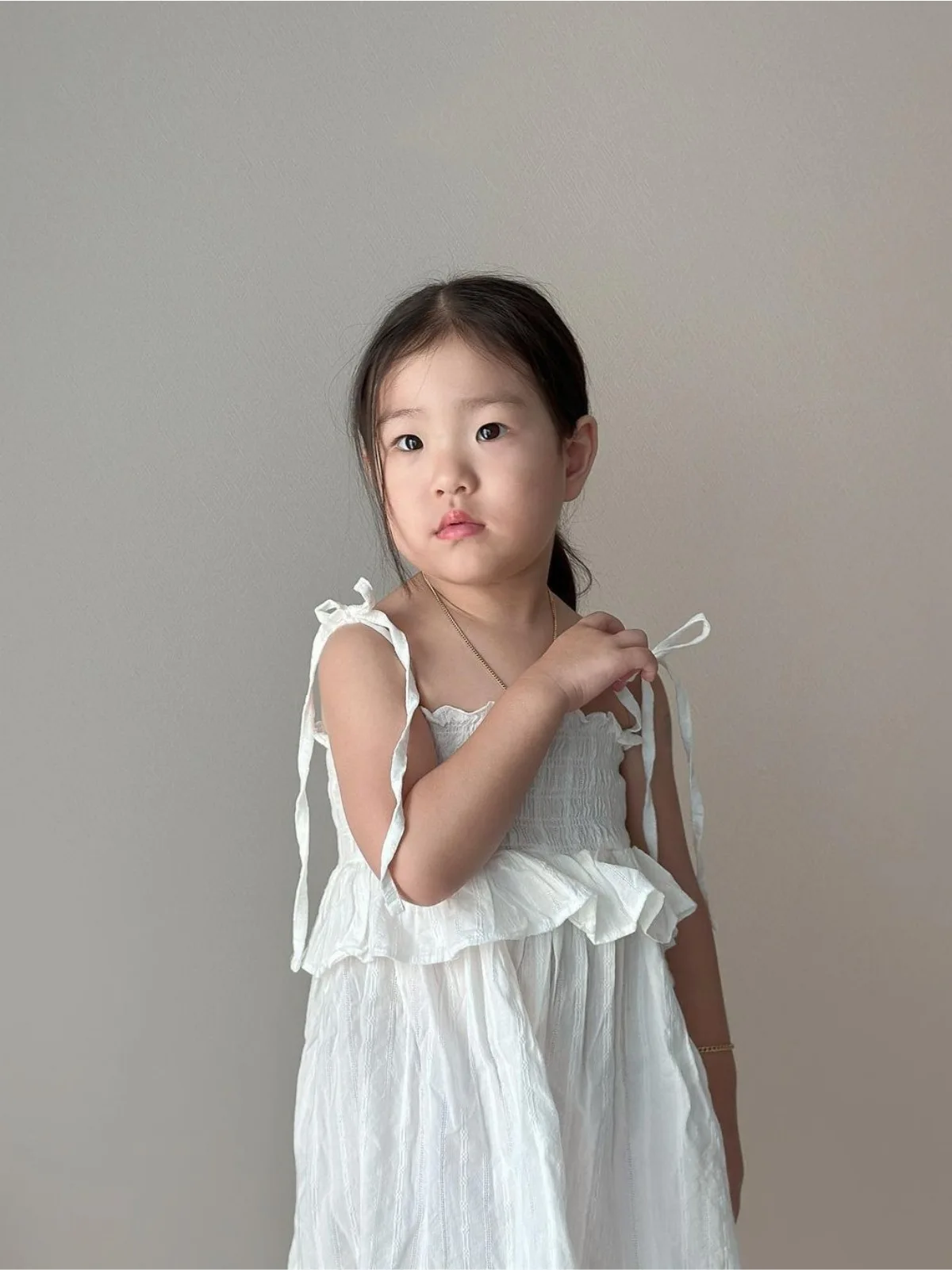 2026 Summer New Baby Girl Sleeveless Sling Dress Cute Infant Solid Sweet Dress Girls Princess Dress Cotton Toddler Clothes