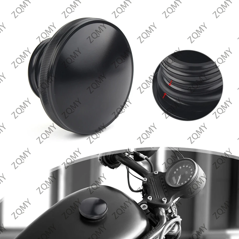 

Motorcycle Fuel Gas Cap Tank Right-hand Thread Smooth For Harley Davidson Sportster Dyna Road King Softail XL 883 1200 1992-up