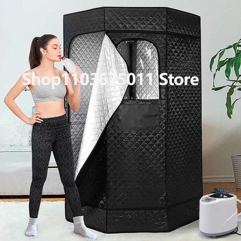 

Full Size New Steam Sauna Heating 1500W 4L Portable Box Ease Insomnia Stainless Steel Pipe Support AU UK US EU Power Plug