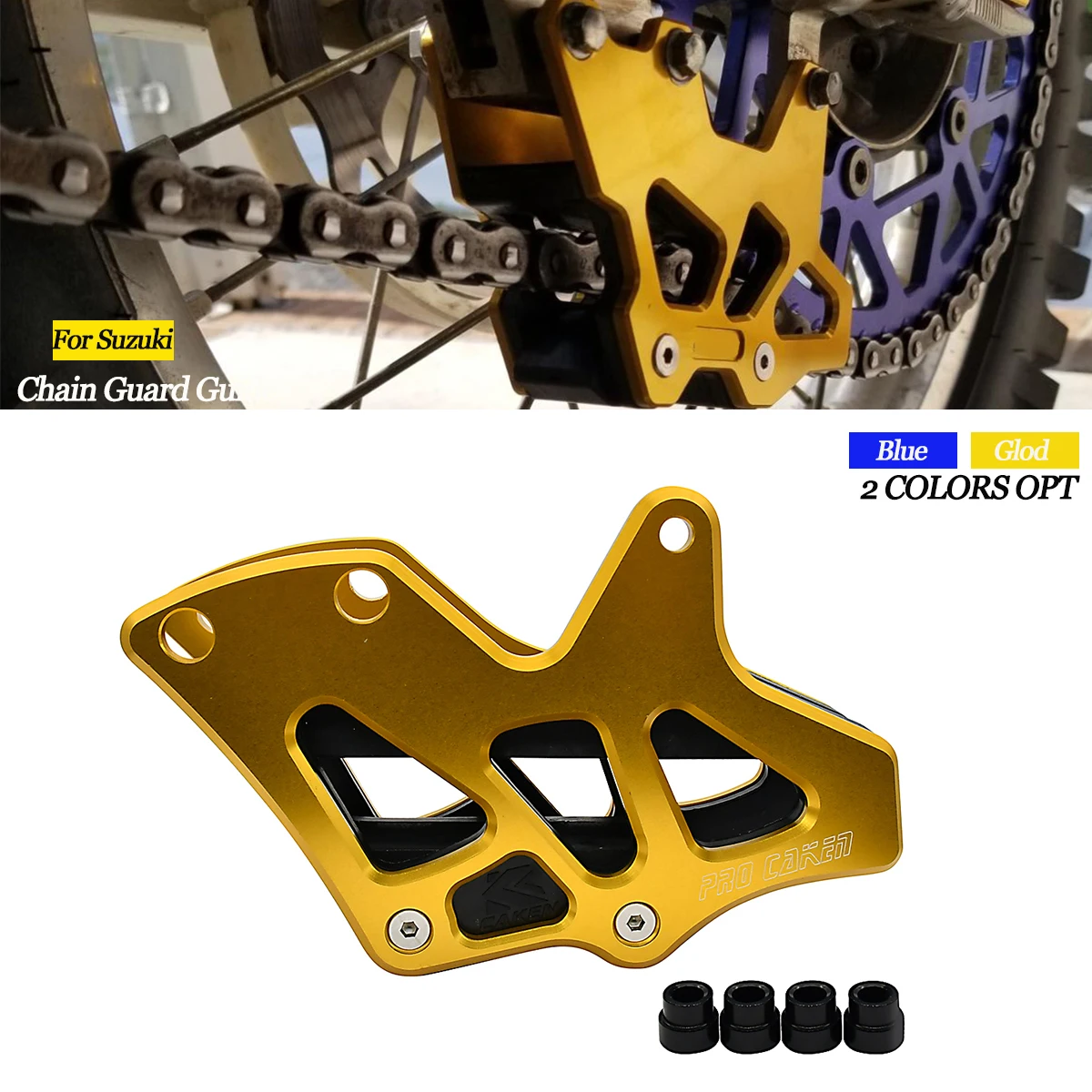 Motorcycle Chain Guard Guide For Suzuki RM Z250 Z450 RM125 RM250 RMZ250 RMZ450 RMX450Z DRZ250 DRZ400 E S M Enduro Dirt Pit Bike