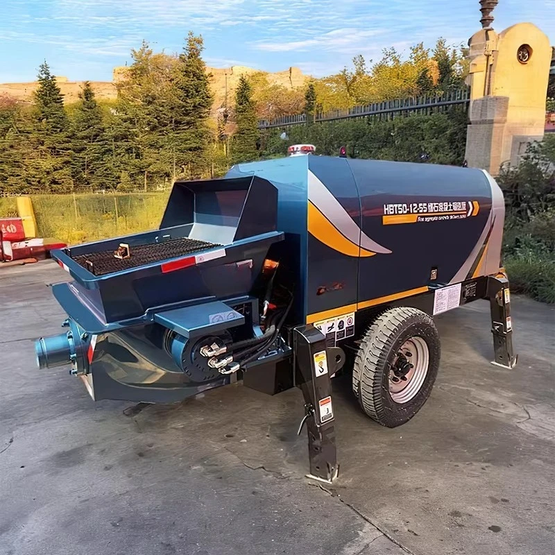 مضخات الخط مضخة الخرسانة مضخة آلات الخرسانة مقطورة كهربائية