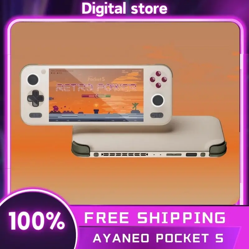 Ayaneo Pocket S G3xgen2 Handheld Gaming Console Snapdragon 6-Inch Borderless Screen 2k Mirror Screen Game Console Custom Gifts