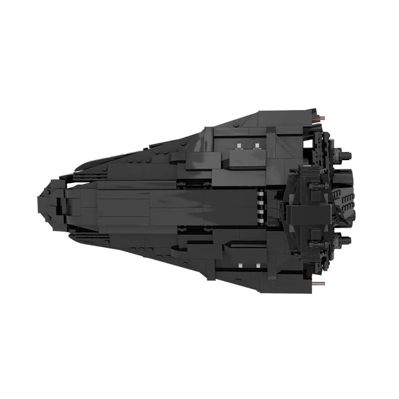 New 579Pcs Popular Space Technology Series Moc Dark Destroyer Model Custom Puzzle Diy Creative Ideas Kid Toy Birthday Gift