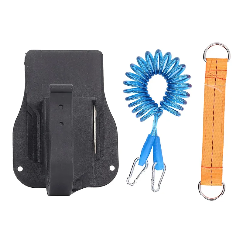 Drill Holster Tool, Driver Holster Drill Belt Holder Multifunctional with Safety Rope for Impact Driver