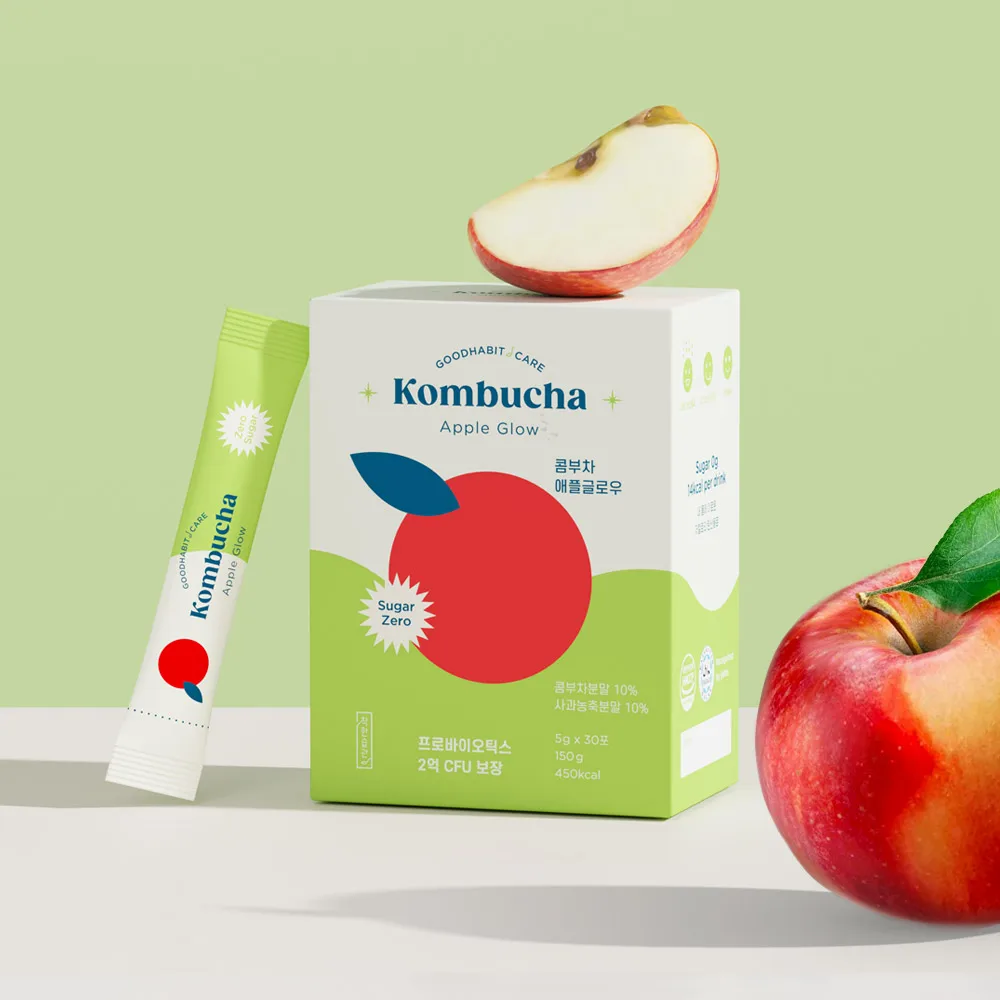 [Good Habit Care] Zero Sugar Low-Calorie Kombucha-Apple Glow (5g x 30P)