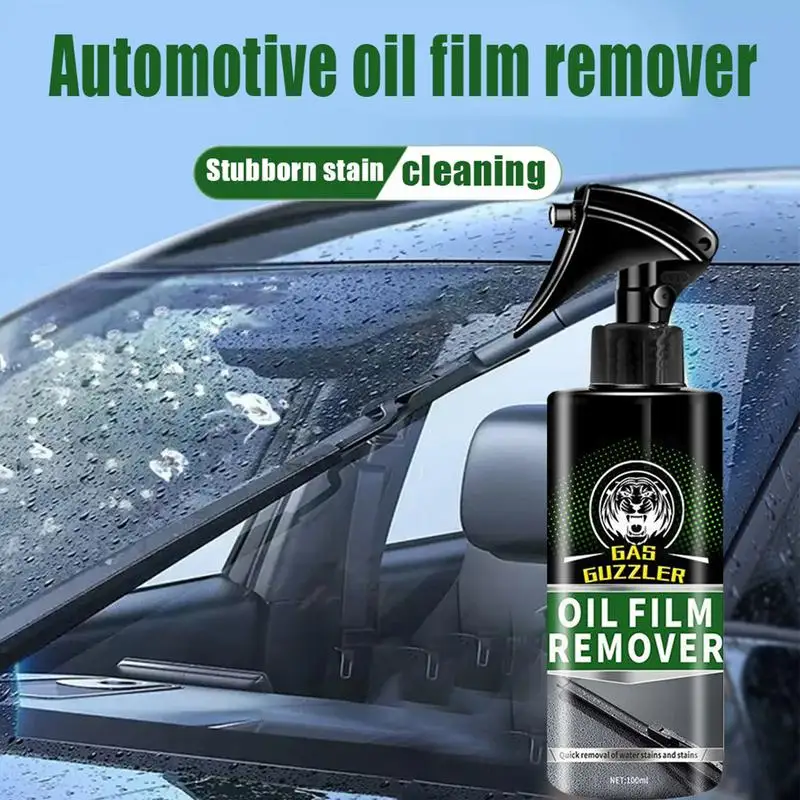 Oil Film Clean Agent 100ml Glass Deep Cleaning Oil Film Cleaner Glass Oil Film Agent For Driving Safety For Cosmetic Mirror