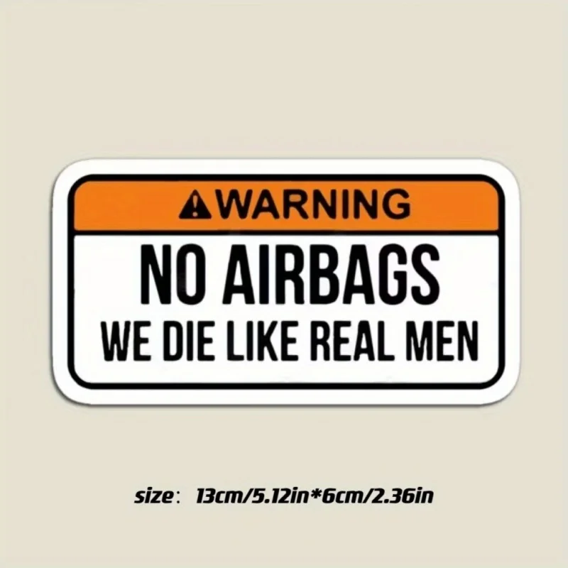 Rebel car stickers-unique no airbags design, waterproof, high-quality PVC vinyl, perfect for car enthusiasts, window bumpers,