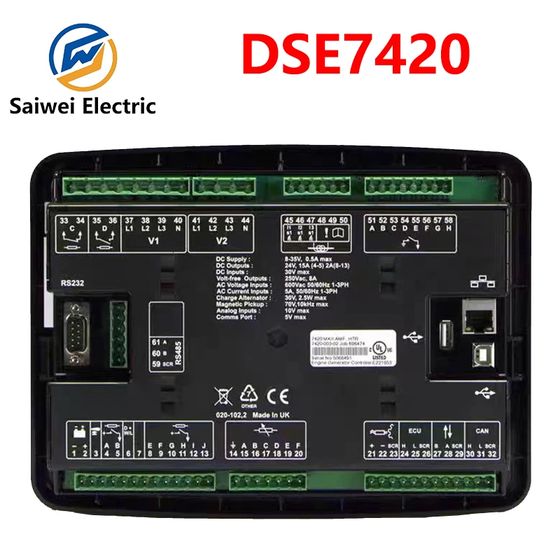 DSE7420MKII Control Module Original DSE7420 ORIGINAL Diesel Engine Genset Control Panel Deep Sea Module Controller DSE7420