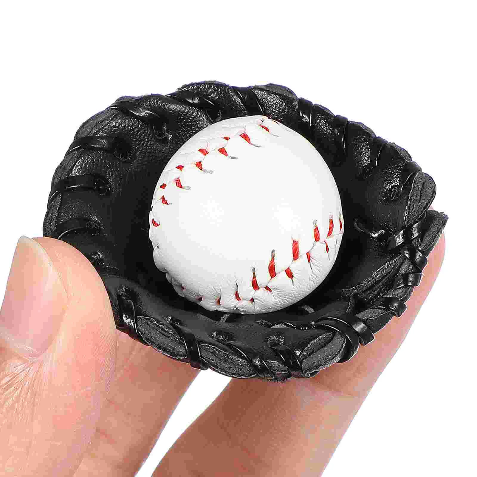 Modèle de Baseball pour Enfant Fille, Jouets pour Nourrissons, Artisanat, Articles de dehors Miniatures, Ensemble de Jeu en PU