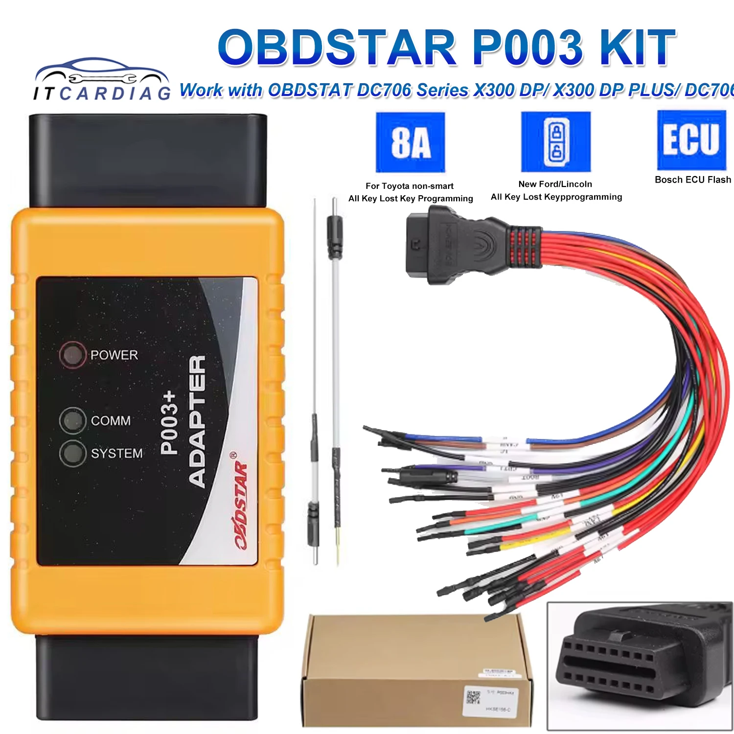 Адаптер OBDSTAR P003+ KIT P003 для чтения ECU CS PIN работает с OBDSTAT DC706, предназначенный для чтения данных ЭБУ,/CS P003 Plus Адаптер OBDSTAR P003+ KIT P003 для чтения ECU CS PIN работает с OBDSTAT DC706, предназначенный для чтения данных ЭБУ,/CS P003 Plus