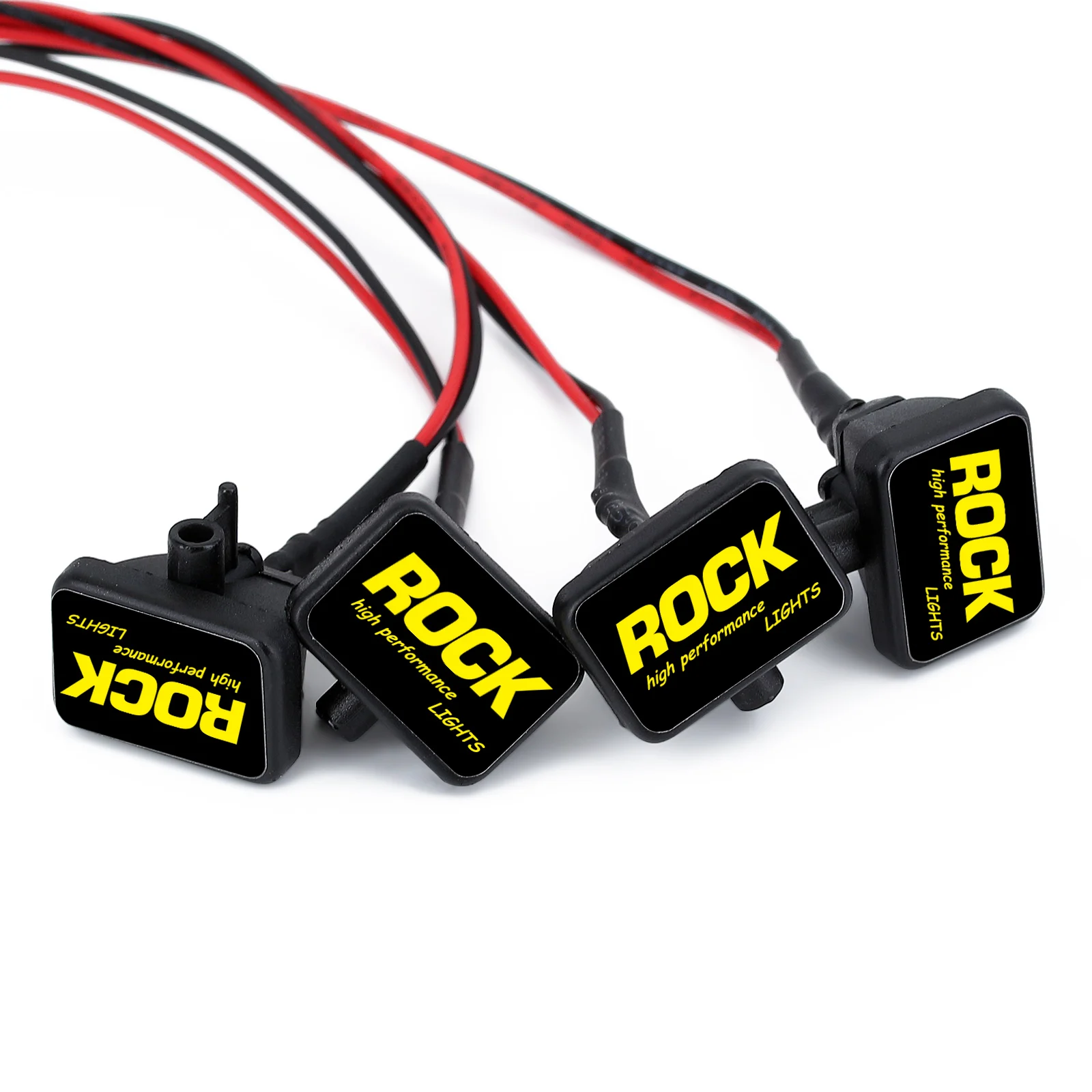 INJORA Rock Design Square Lights 2/4LED Spotlight For 1/10 RC Crawler Axial SCX10 90046 AXI03007 TRX4 TRX6 RC Car Parts