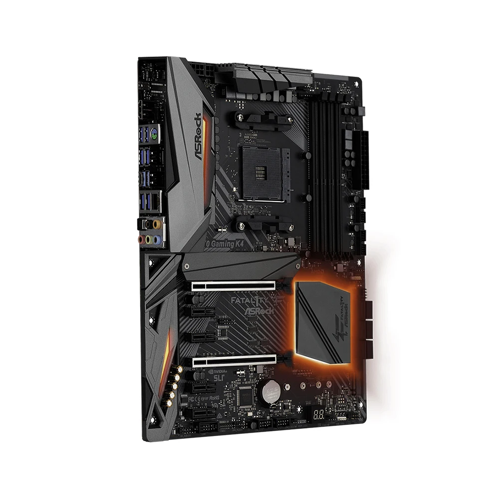 ASROCK X470 GAMING K4 Motherboard AMD AM4 Support 5800X3D 5700x3D 5700X 5600G 4600G CPU AMD X470 4xDDR4 HDMI ATX Mainboard view 3