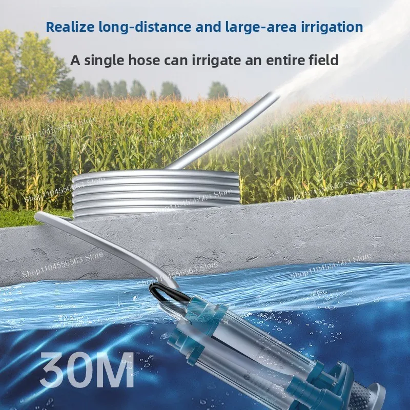 Stainless Steel Submersible Pump 220V, High Lift Well Water Pump for Farm Irrigation