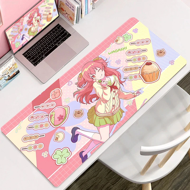 

Anime Table Mat HD Custom Non Slip Laptop Office Pads Keyboard Accessories Decor Girl Bedroom Pink Deskmat Kawaii Large Mousepad