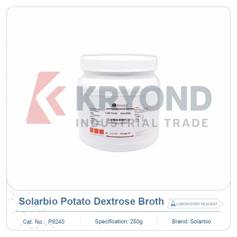 Solarbio P9240 Caldo de Batata com Dextrose (PDB) para Cultura e Testes Microbianos 250g – Amostra de Laboratório para Preparação e Uso em Controle de Qualidade (QC)