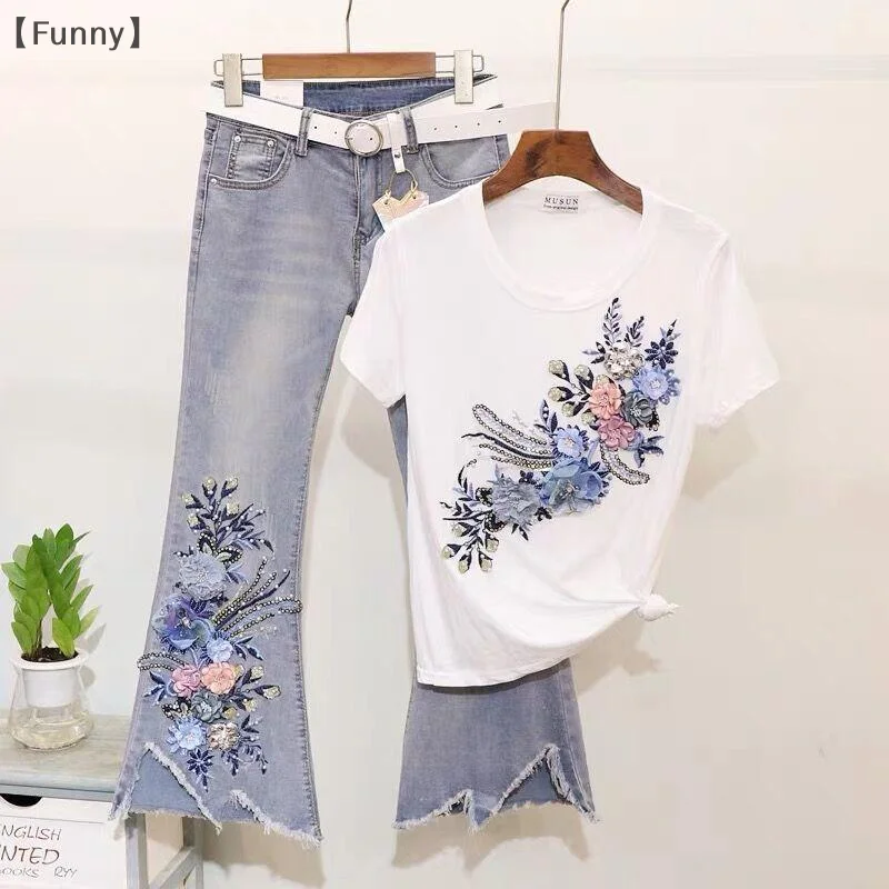 

〔Funny〕DIY Embroidered Patches Big Floral Embroidery Patches Long String Flowers Clothes Iron On Patch Decor