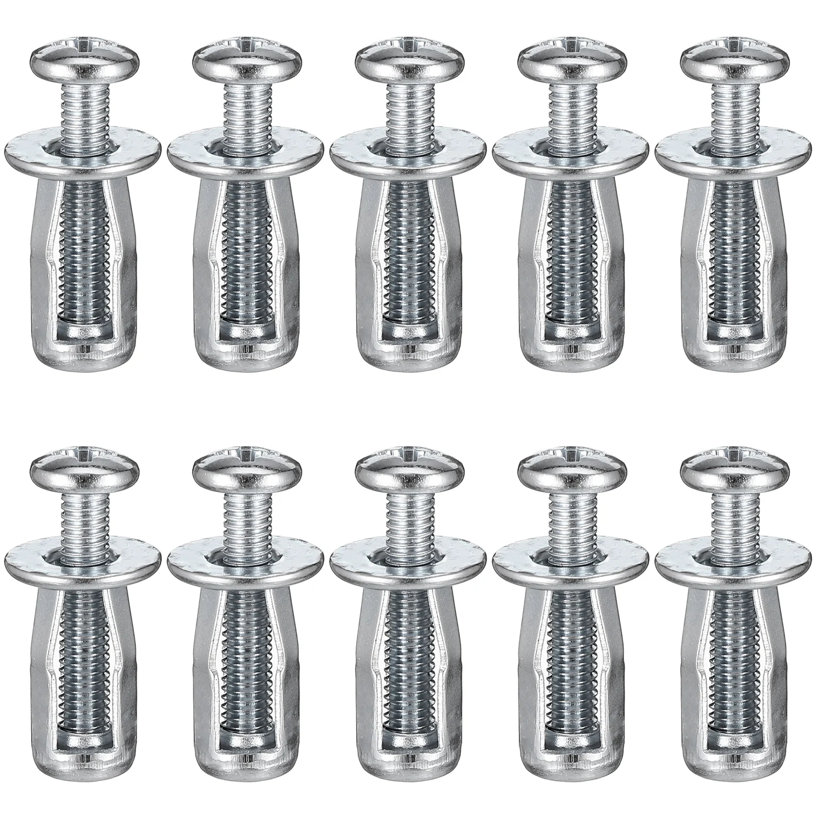 

10Pcs Hollow Door Anchor Expansion Nut Jack Fixing Nut Spiral Thread Strong Installation for Hollow Wall