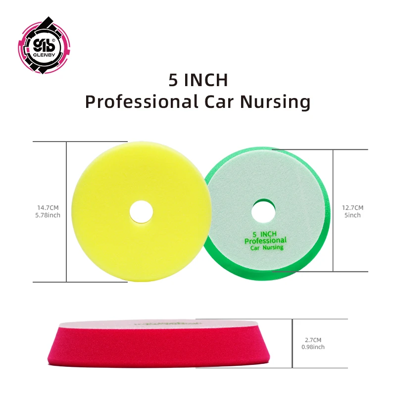 1Pc 5/6 Inch Buffing Foam Polishing Pad, Cutting Polishing Pad for Car Buffer Polisher Compounding,Polishing, Waxing