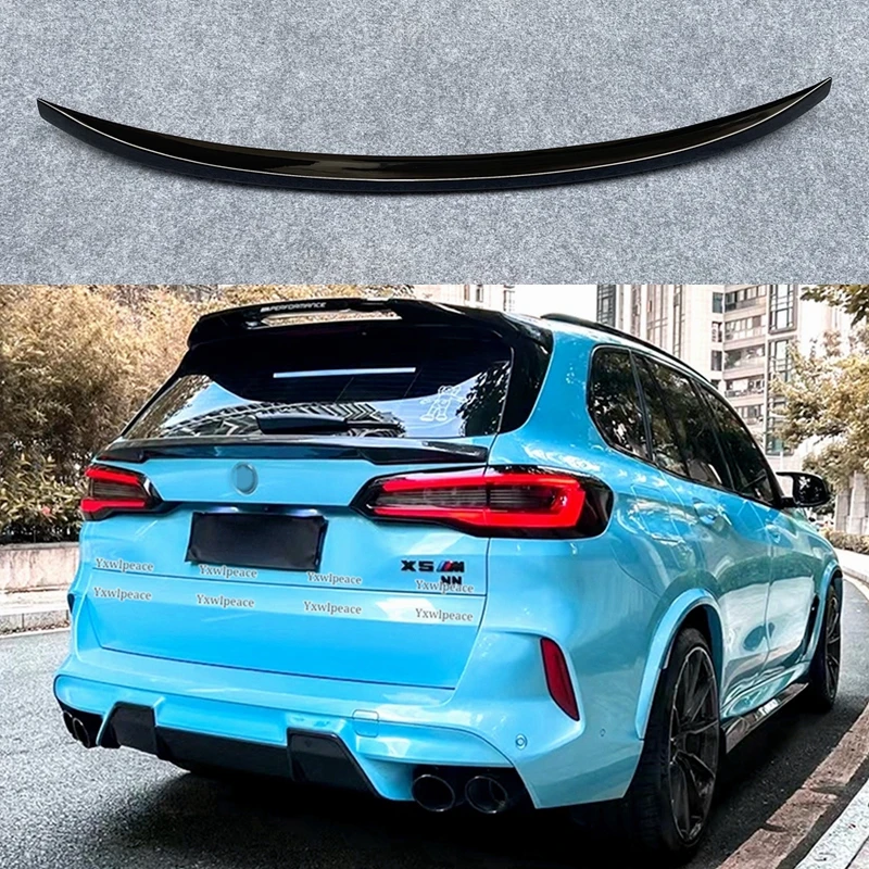 For BMW X5 G05 Spoiler 2019-2023 High Quality ABS Glossy Black/ Real carbon Fiber Rear Trunk Spoiler Body Kit Accessories