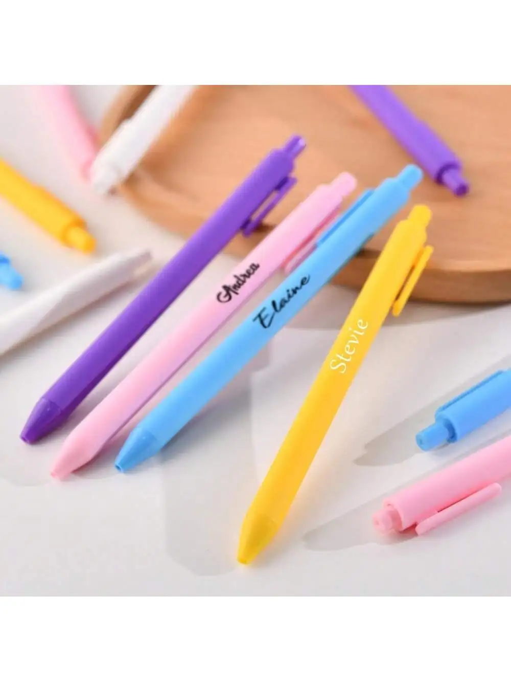 1PC personalized pen, ideal gift for Back to school season，anniversary or wedding, personalized custom gift, bright macron color view 5