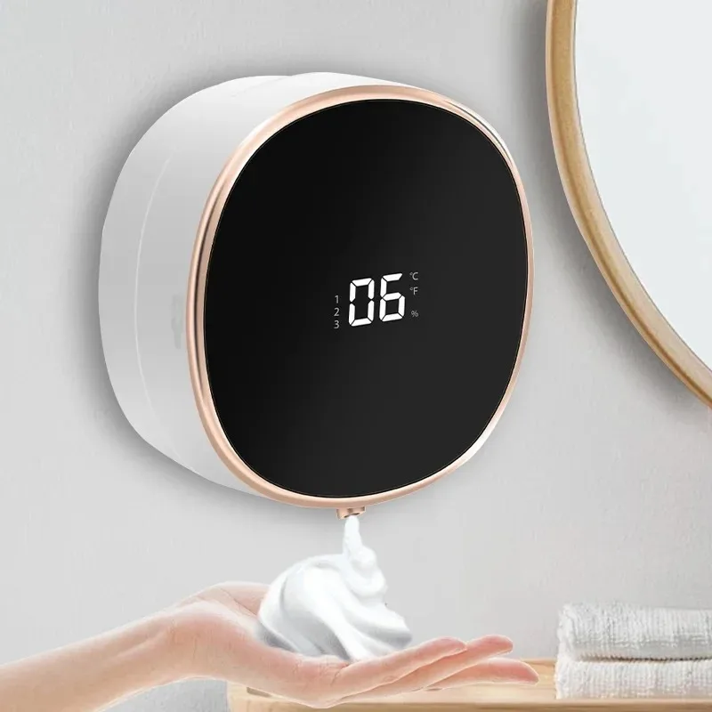 

New Touchless Automatic Induction Hand Washer Sensor Foam Infrared Sensor Liquid Soap Dispenser With Temperature Digital Display