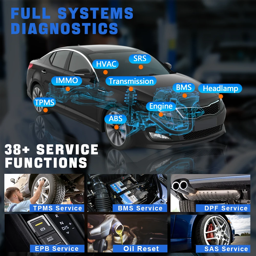 Picture 5: X100 PAD3 Auto Key Programming Scan Tool Full System OBD2 Diagnostic Scanner IMMO ECU Coding With 38+ Reset Functions