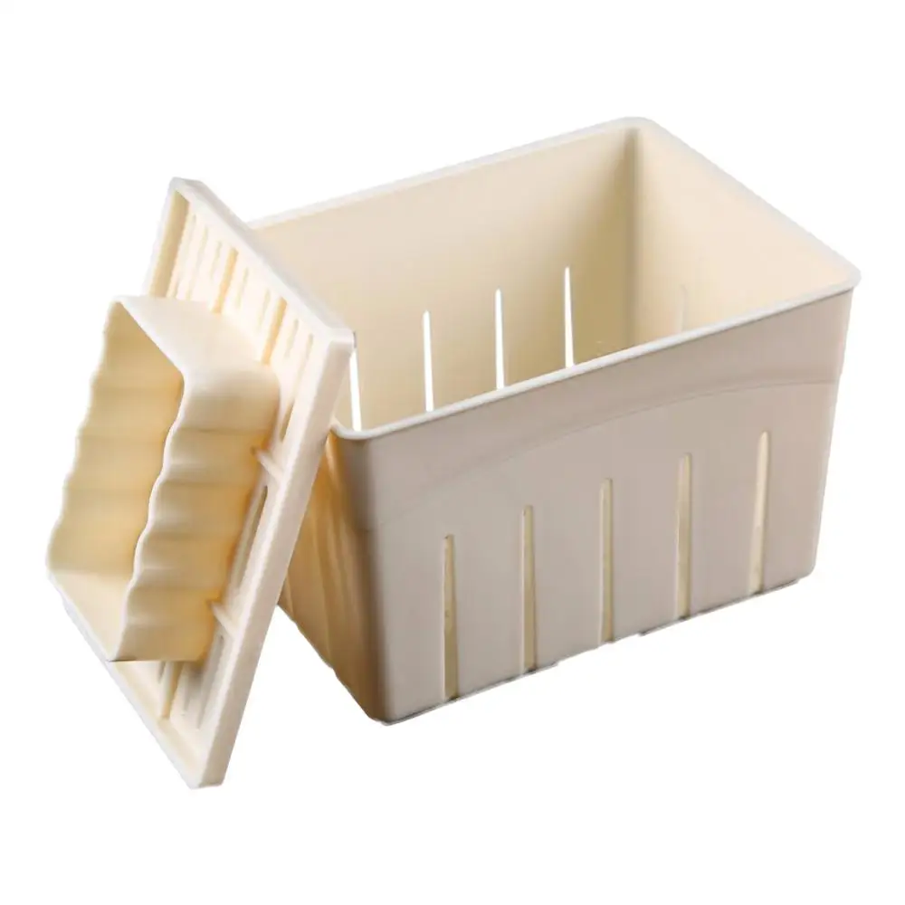 

Hot DIY Plastic Tofu Press Mould Homemade Tofu Mold Soybean Curd Tofu Making Mold With Cheese Cloth Kitchen Cooking Tool Set