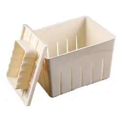Hot DIY Plastic Tofu Press Mould Homemade Tofu Mold Soybean Curd Tofu Making Mold With Cheese Cloth Kitchen Cooking Tool Set