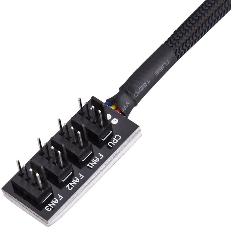Cooler 37cm 1 To 5 4-pin Molex Portable Universal Durable For Computer Cooler Fan Hub Pc Case Chasis Power Extension New 2023
