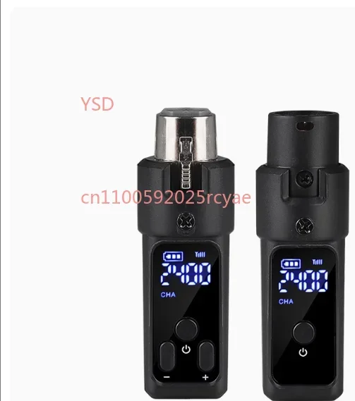 2.4G Microphone Wireless Xlr Transmitter Receiver Rechargeable Wireless Mic System for Speaker Audio Mixer Electric Guitar Bass