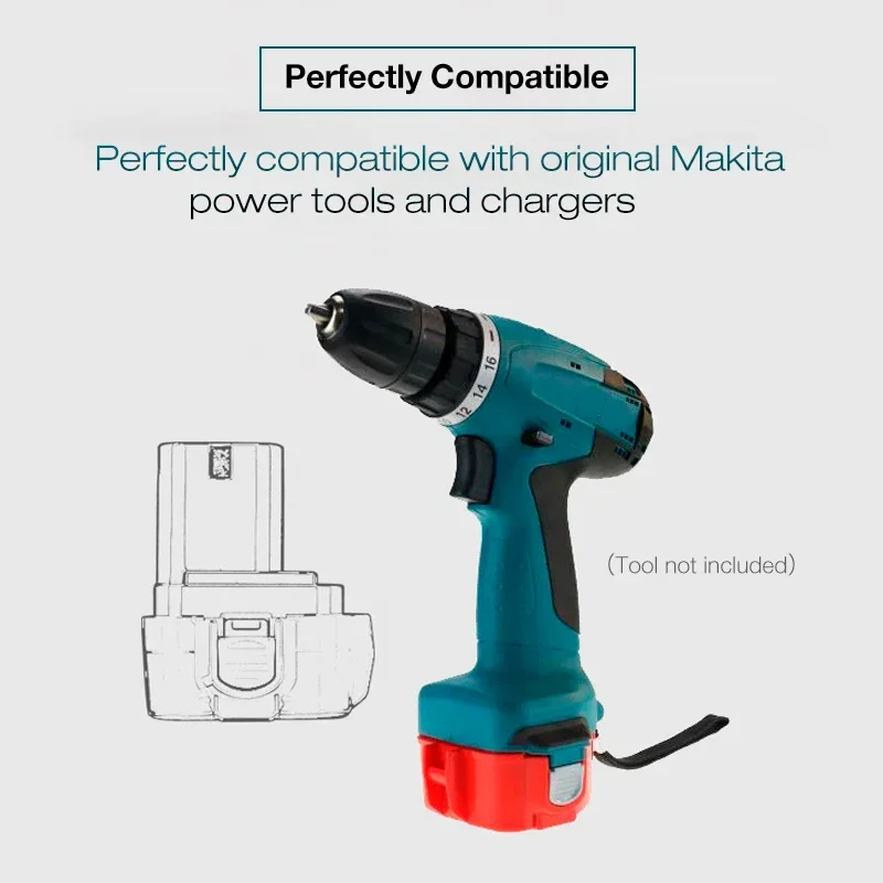 Para Makita 12V 3.5Ah Ni-MH batería recargable herramienta eléctrica reemplazo de batería 3500mAh PA12 1220 1222 1235 1233S 6271D