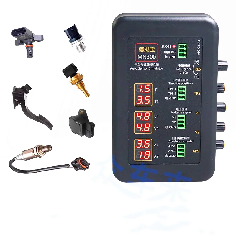 

AM-MN300 Automobile Signal Simulator for Temaperature Sensor Dual Throttle Pressure with Voltmeter Function