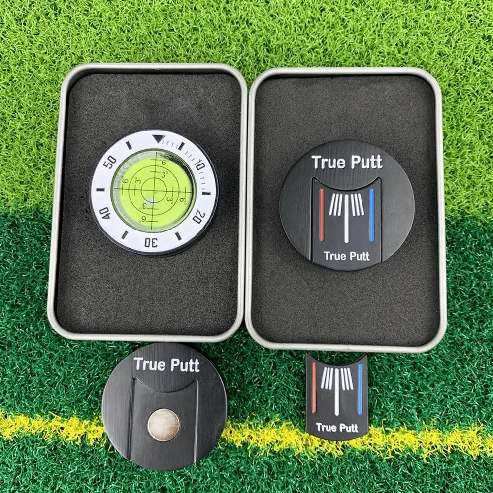 Putt-Herramienta de lectura verde de Golf, ayuda de nivel de alta precisión, Ayuda de entrenamiento de Putting, marcador de bola, Ayuda de entrenamiento