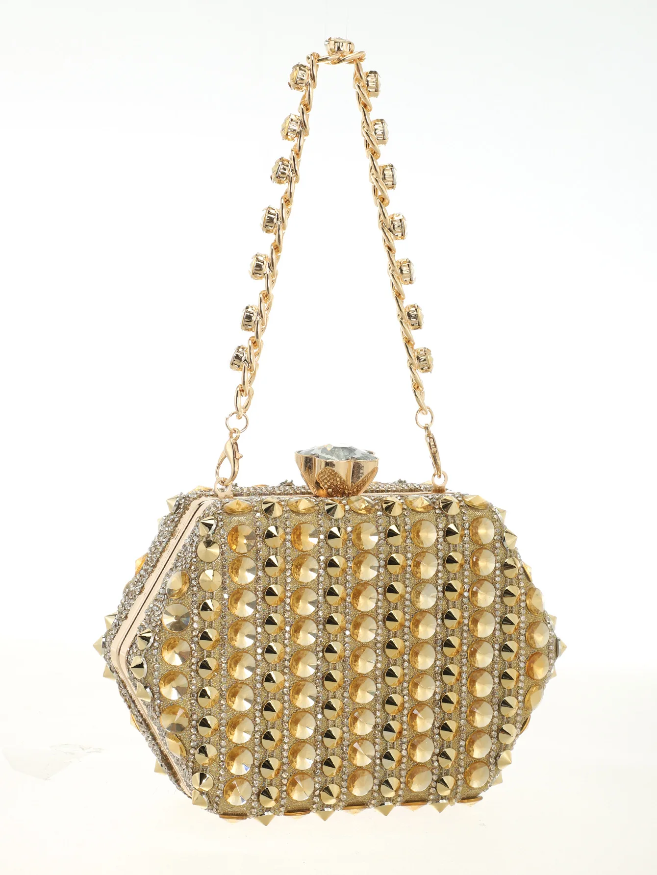 Neue Abendtasche für Damen, Diamantbesetzte Bankett-Clutch, Abendtasche für Kleider, Damen Xiaoxiangfeng – Detail 3