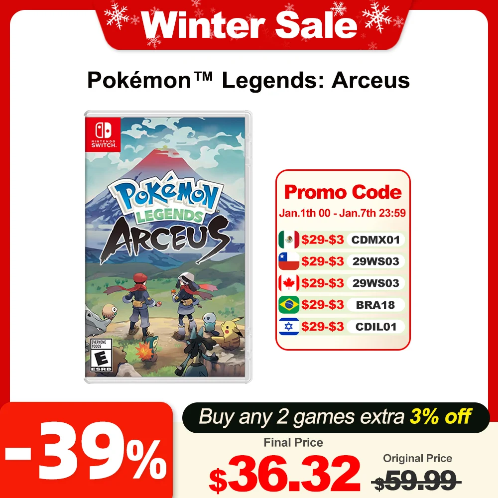 Pokemon Legends Arceus Nintendo Switch Game Deals 100% Official Original Physical Game Card for Switch OLED Lite Game Console