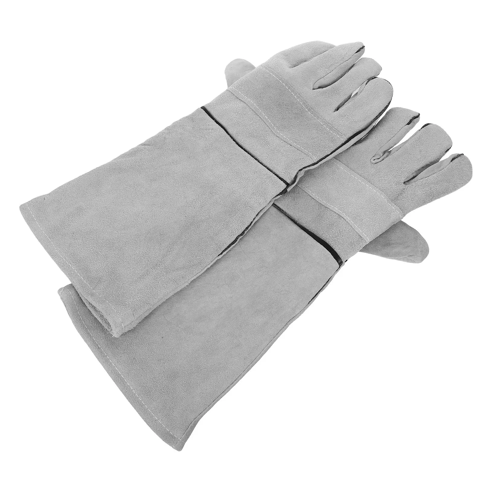 

1 Pair Dog Cat Bite Proof Protective Gloves Reinforced Palm Anti-Scratch Animal Handling Grooming Feeding Bathing Gloves