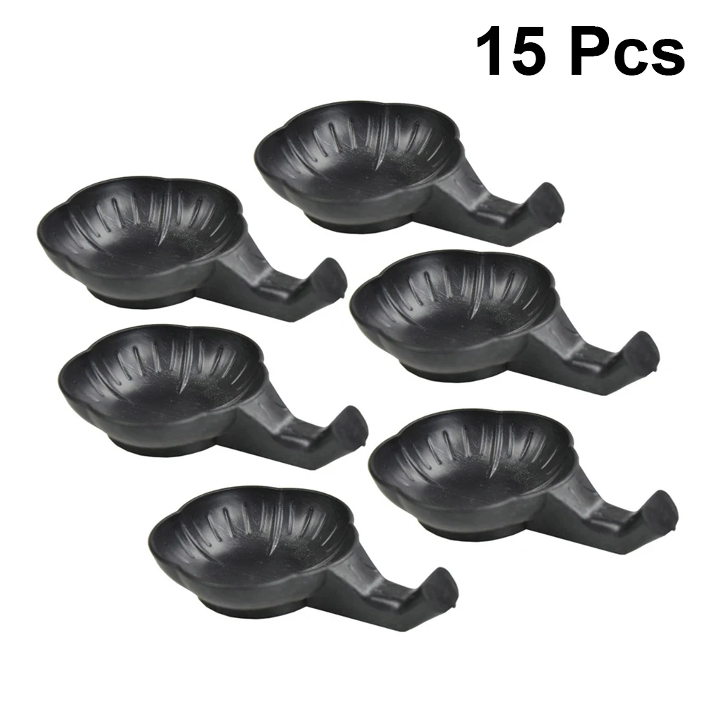 

15 Pcs Plastic Ink Disc Mixing Dish for Color Tray Chinese Calligraphy Plate Painting Brush Rest Holder Water