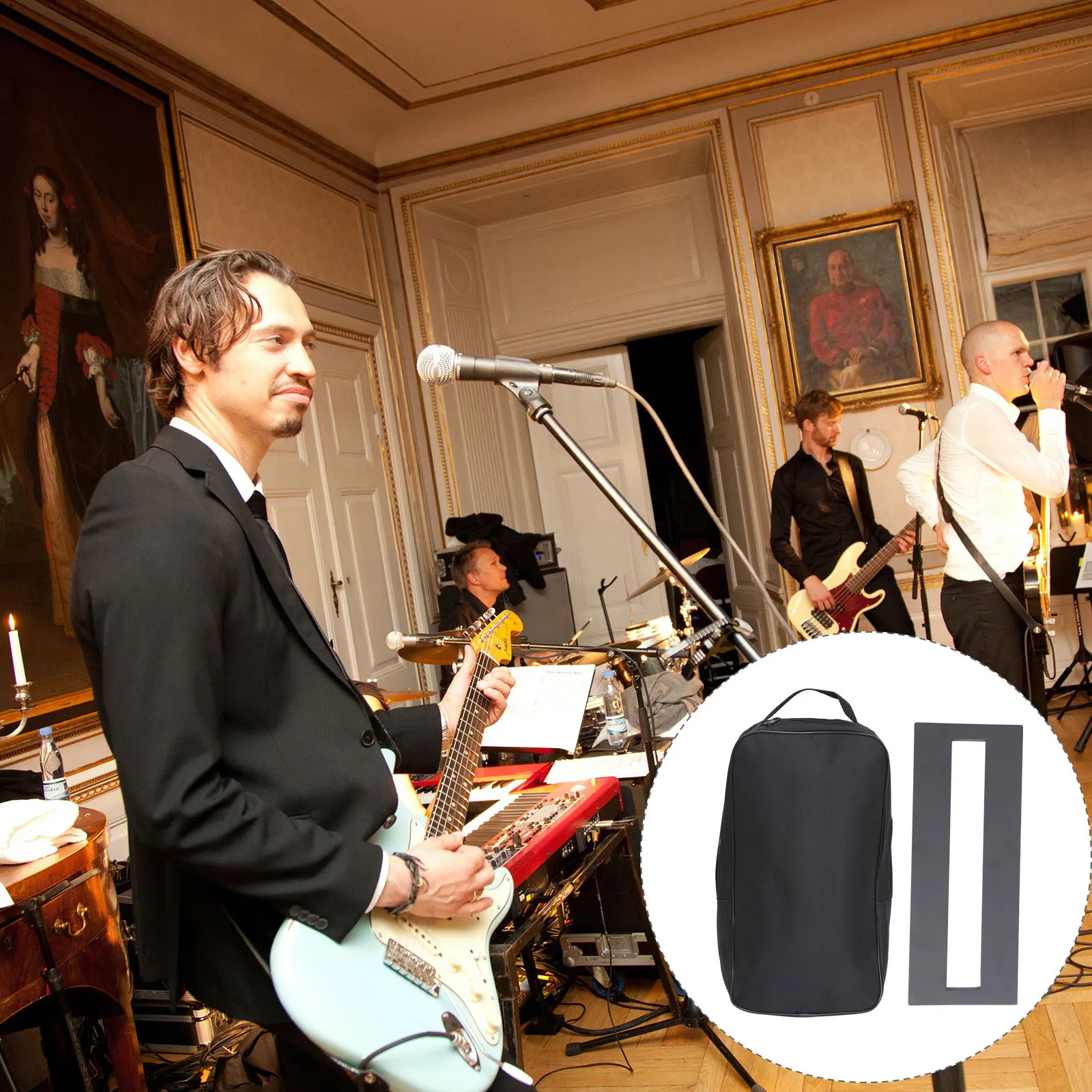 1 مجموعة تأثير الغيتار قوس Pedalboard تصاعد عدة لتصميم الغيتار الكهربائي المضادة للصدأ دائم ملحق مجلس طويل #3